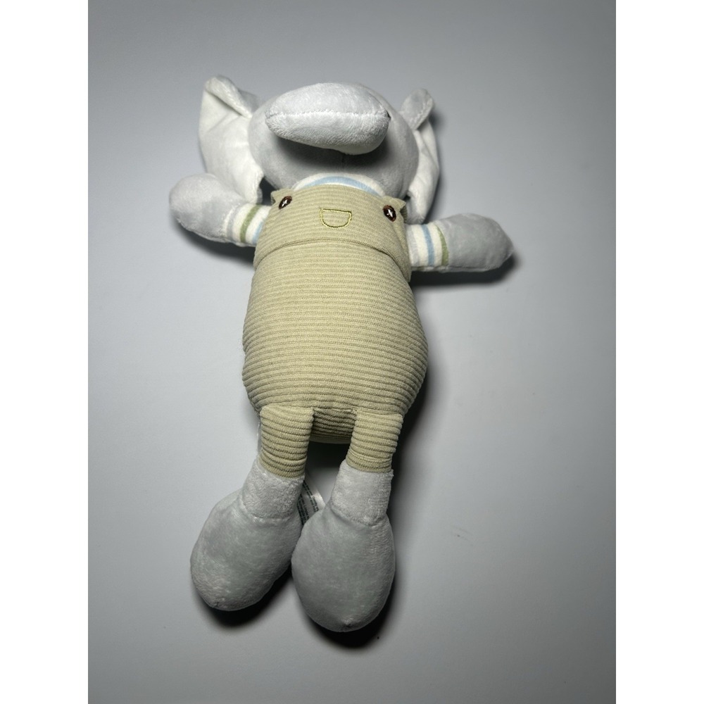 Chickpea 11" Elephant Striped Stuffed Animal Plush - Picture 4 of 8